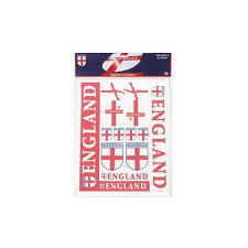 14 England Car Stickers RRP 1.99 CLEARANCE XL 0.99